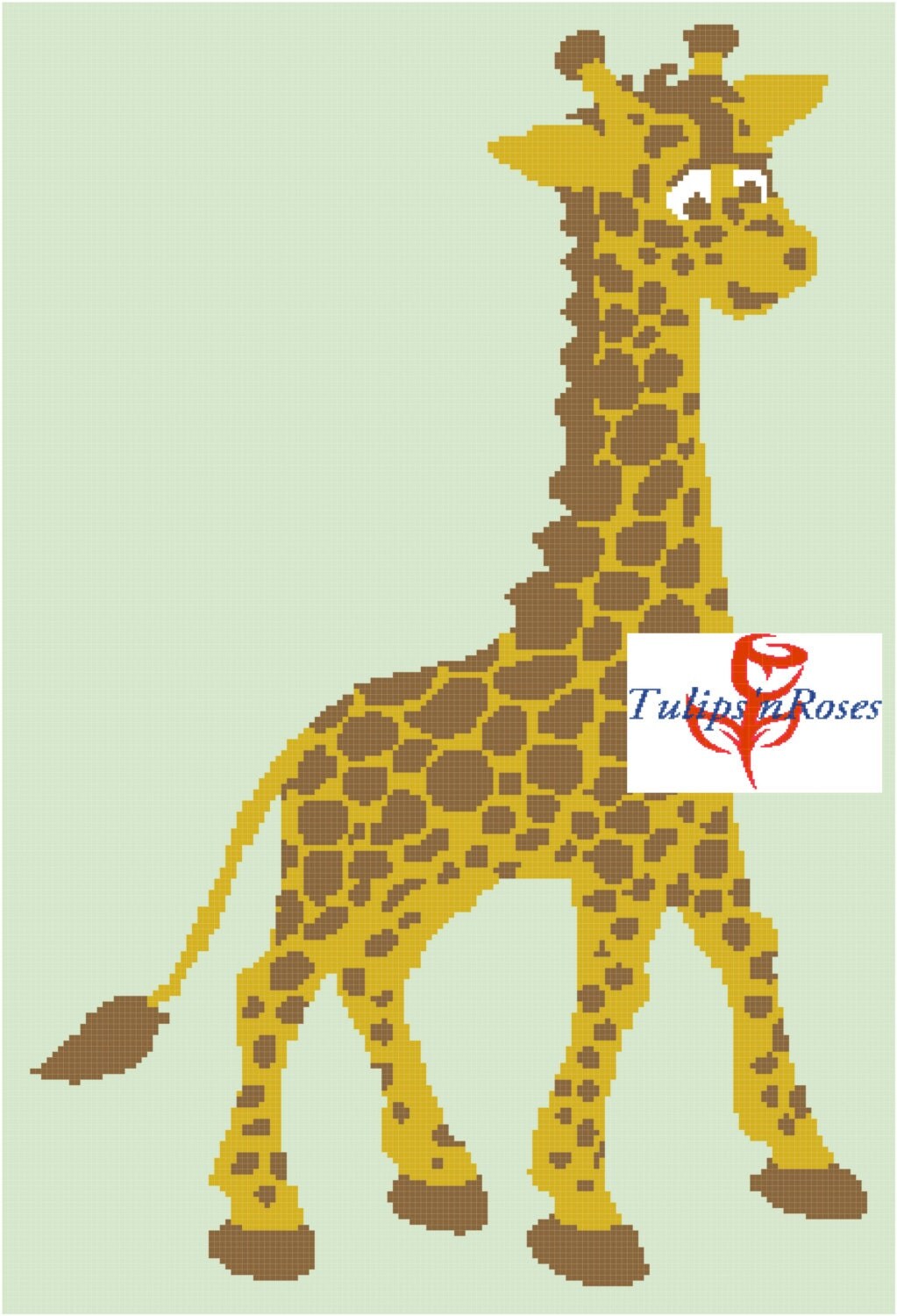 Baby Giraffe Graph Pattern