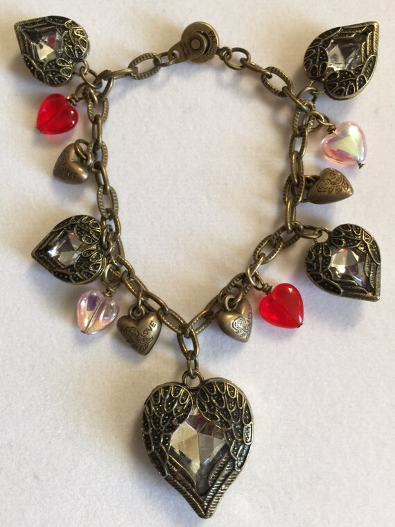 Heart Bracelet by BeadingSista on Etsy