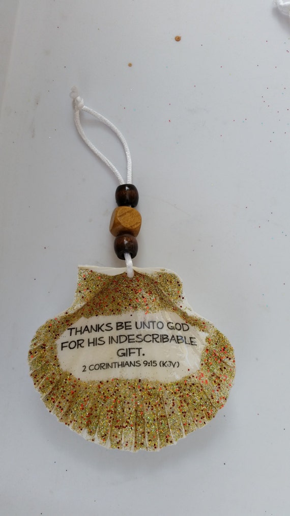 religious bible verse christmas clam ornaments thanks be unto religious bible verse christmas clam ornaments thanks be unto