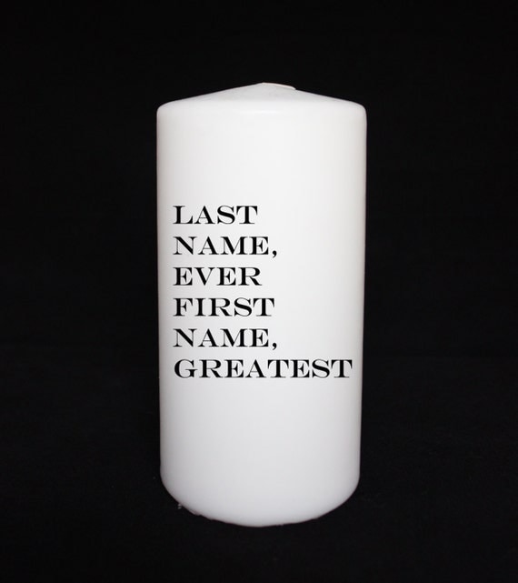 Items Similar To DRAKE Candle Forever Lyrics Rap Hip Hop Last Name Ever First Name Greatest 