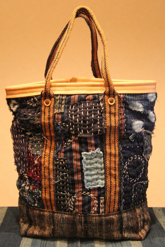 antique japanese boro bag by oldindustrial12 on Etsy