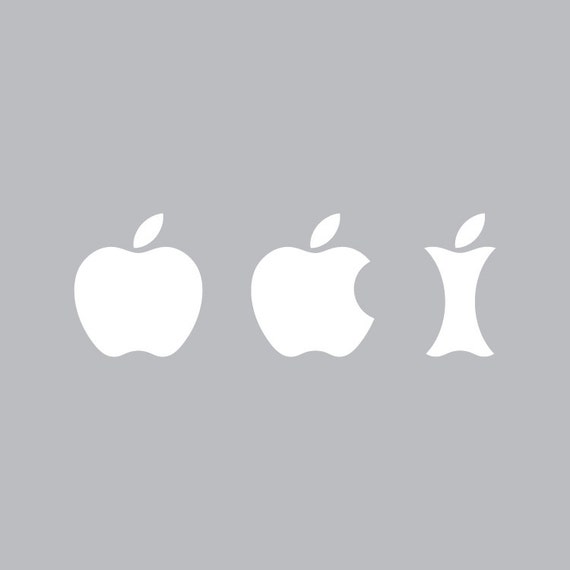 Eating Apples - Mac Apple Logo Cover Laptop Vinyl Decal Sticker Macbook ...