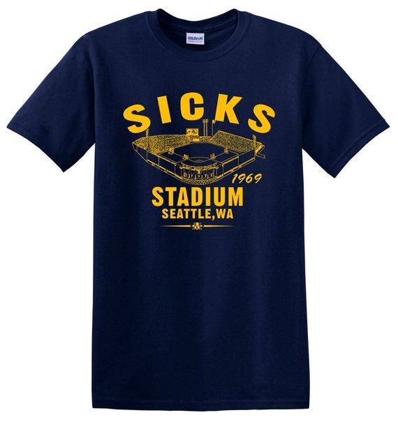 Sicks Stadium 1969 Baseball Tee Shirt Past Home of by TSTeesUSA