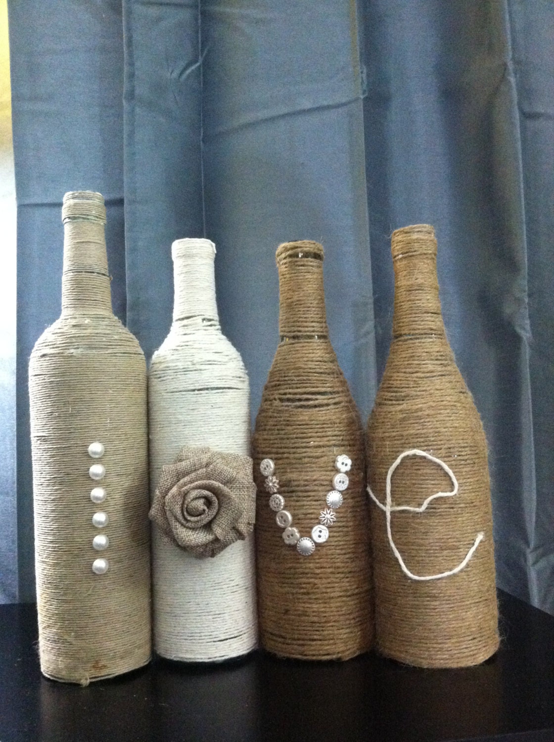 L.O.V.E Wine Bottle Centerpiece