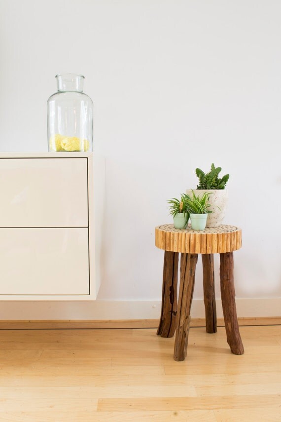 Counter stool distressed wood stool natural stool rustic