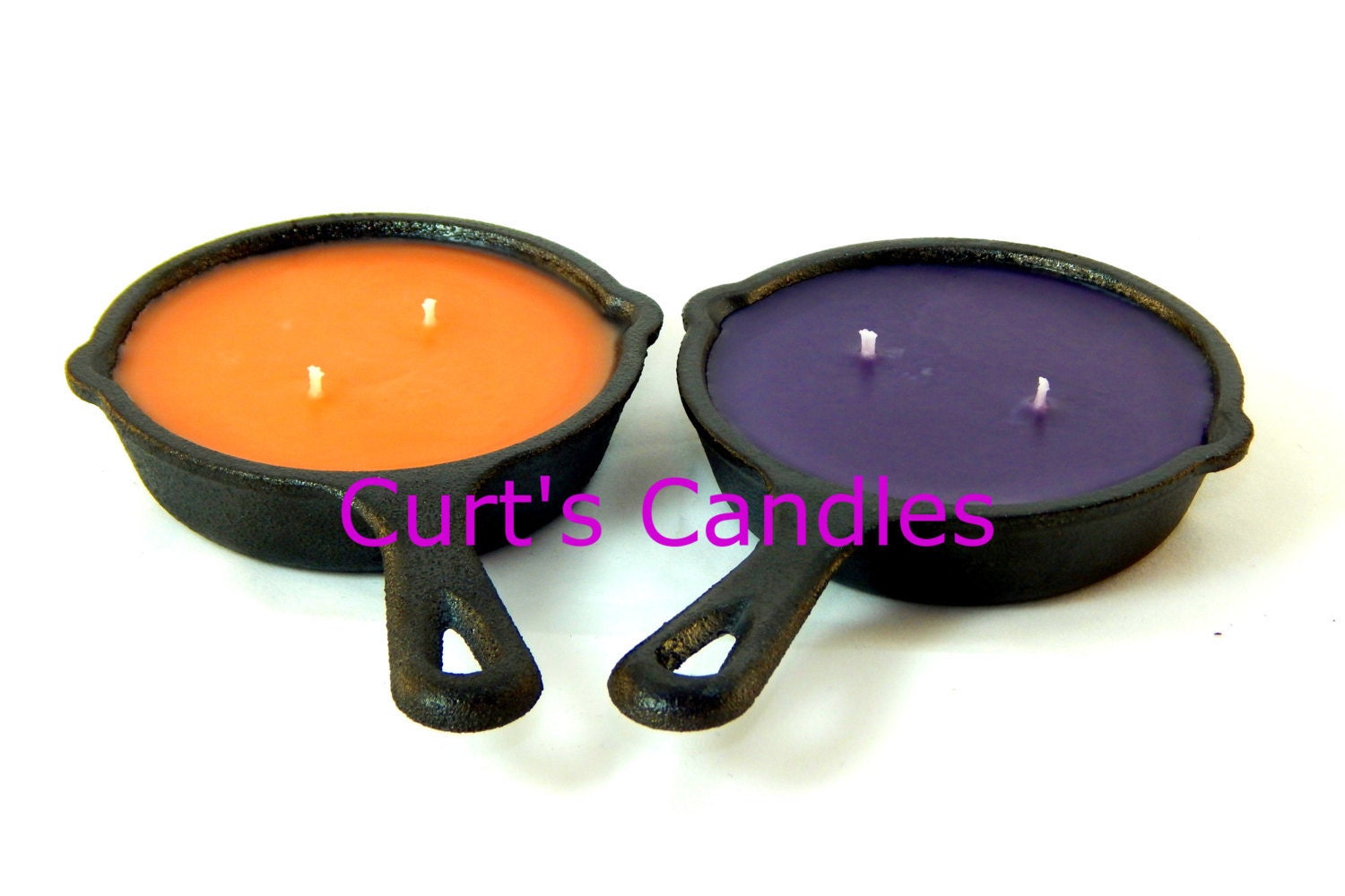 Cast Iron Skillet Candle Highly scented double by CurtsCandles