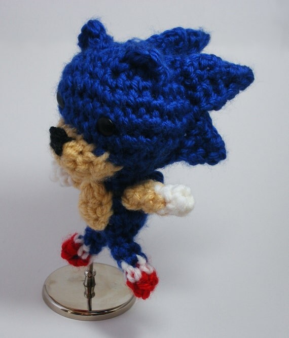 Sonic the Hedgehog Cute Crochet Plush Chibi Amigurumi
