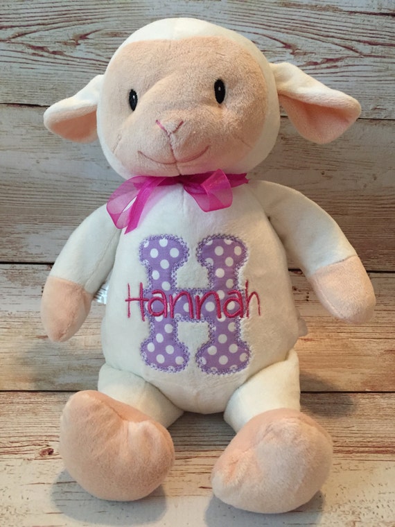 personalized lamb stuffed animal