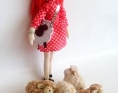 Aries â€“ Fabric doll, textile doll, rag doll,  handmade doll, stuffed doll, stuffed toy, interior doll â€“ Zodiac Dolls Collection