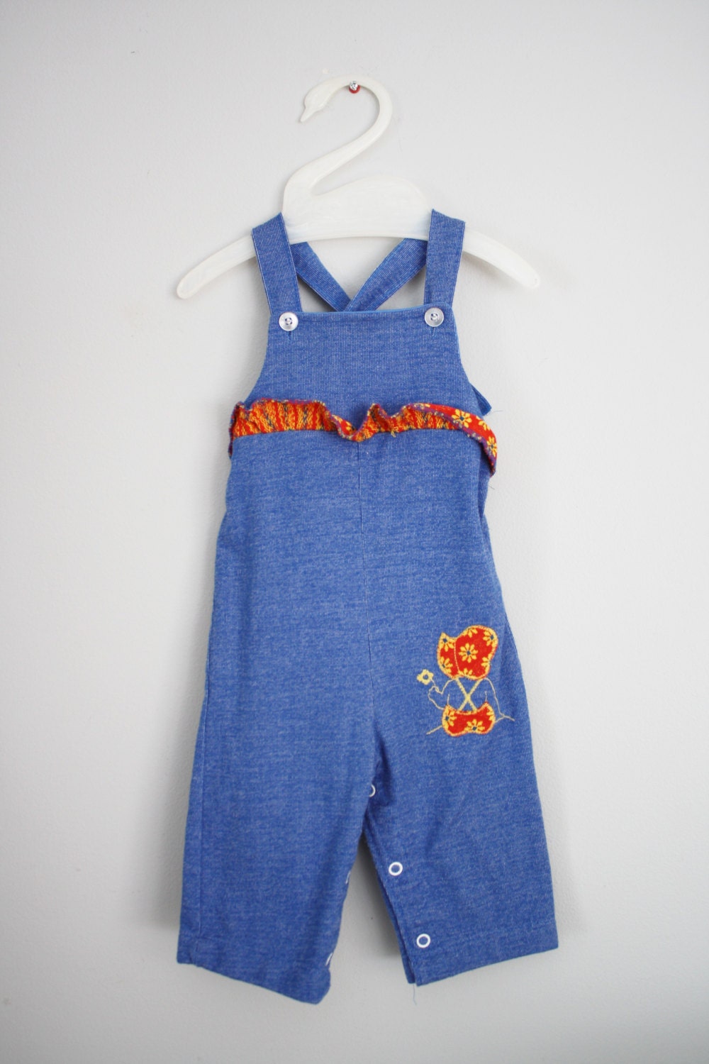 80s Healthtex Baby Girl Overalls Sz 69 months
