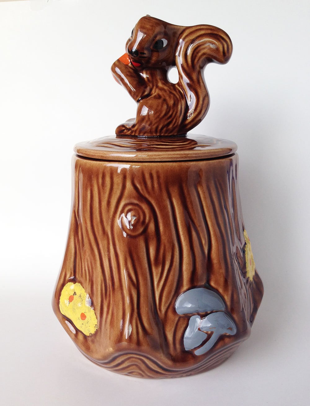Vintage Squirrel Cookie Jar Ceramic Kitchen Animal Decor