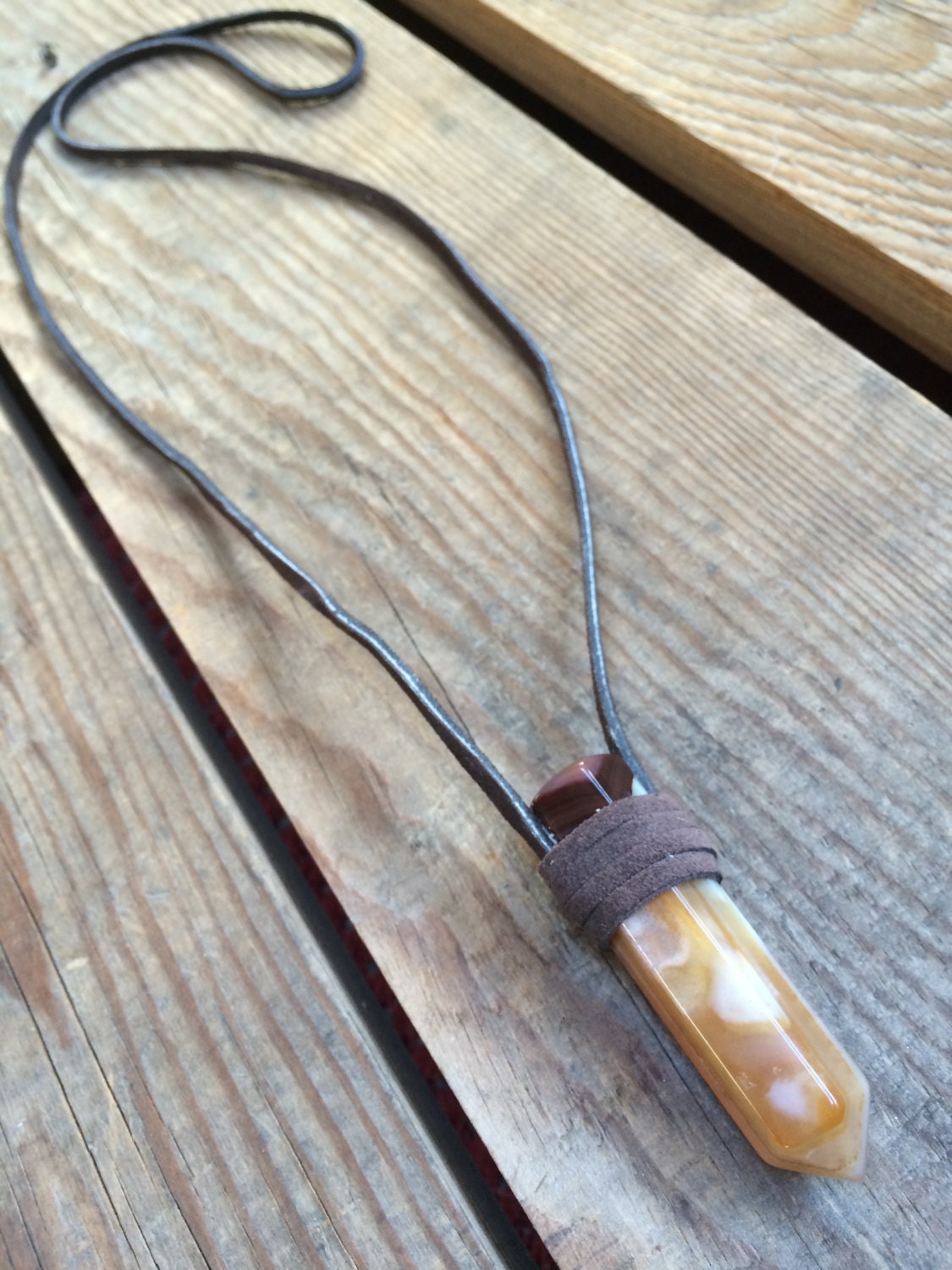 Genuine Jasper necklace by UpintheSky on Etsy