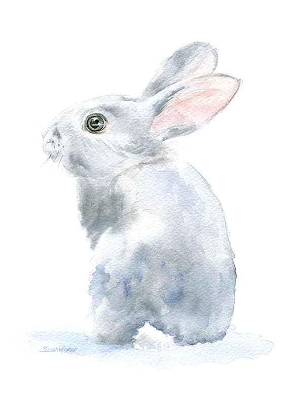 Gray Bunny Rabbit Watercolor Painting Bunny Giclee Print 5 X 7 Nursery Art Woodland Animal Art Animalier Croquis Animaux Peinture Gray Bunny Rabbit Watercolor Painting Bunny Giclee Print 5 X 7 Nursery Art Woodland Animal Art Animalier Croquis Animaux Peinture