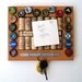 Wine Cork & Beer Cap Bulletin Board/Key Hanger - Mustard Yellow - for the wine geek and beer lover in your life