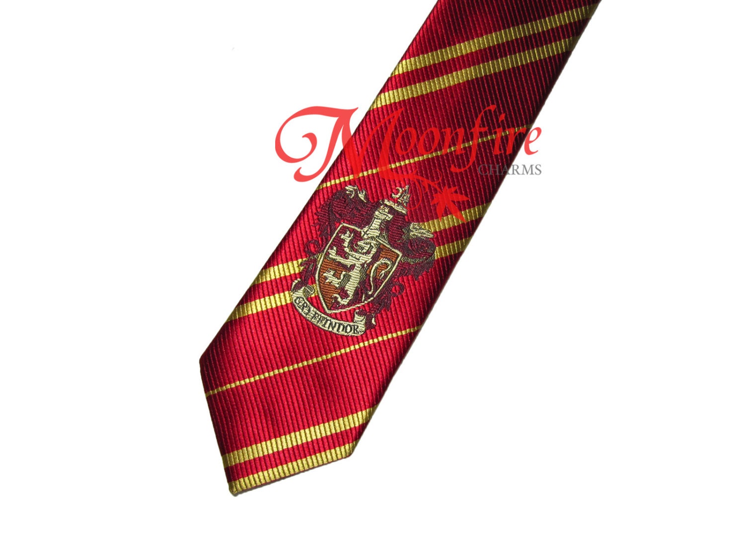HARRY POTTER Gryffindor House Tie by moonfirecharms on Etsy