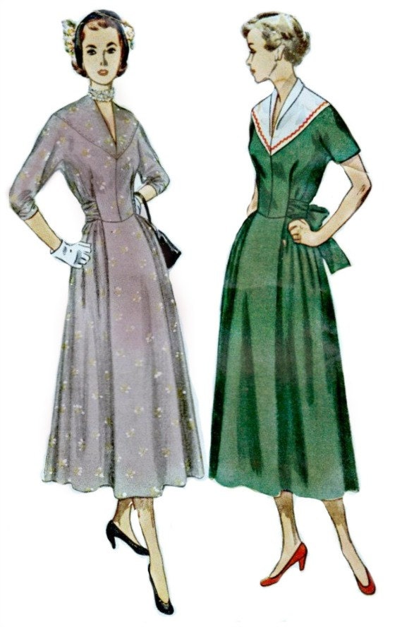 1940's Maternity Dress Pattern SIMPLICITY 3073 1949