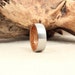 Cobalt Wooden Ring Lined with Bourbon Barrel White Oak Wood Ring