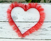 Wedding Decoration Red Tulle Hanging Heart . Santa Valentine Gift . Show your Love Gift . Wedding Party Decoration . Reception Decor Wedding Decoration Red Tulle Hanging Heart . Santa Valentine Gift . Show your Love Gift . Wedding Party Decoration . Reception Decor