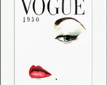Unique vogue cover poster related items | Etsy