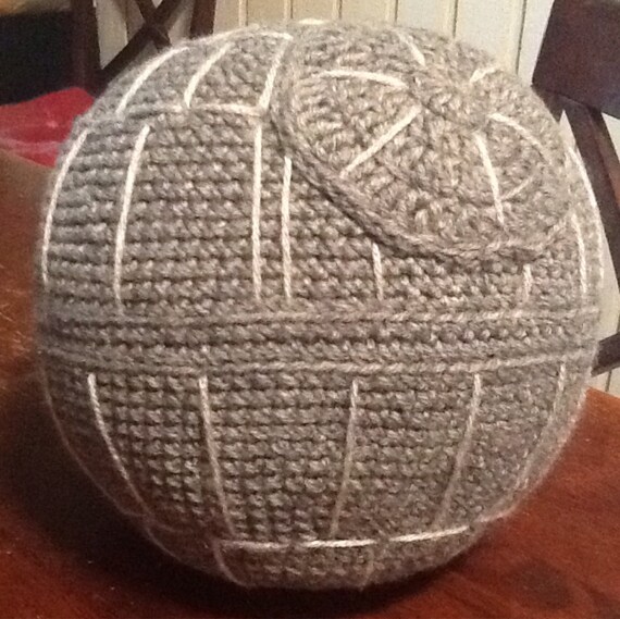 Crochet Death Star Throw Pillow Made to Order Free