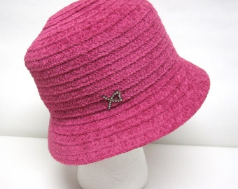 Fuchsia Pink Betmar Hat Cloche Ladies Millinery