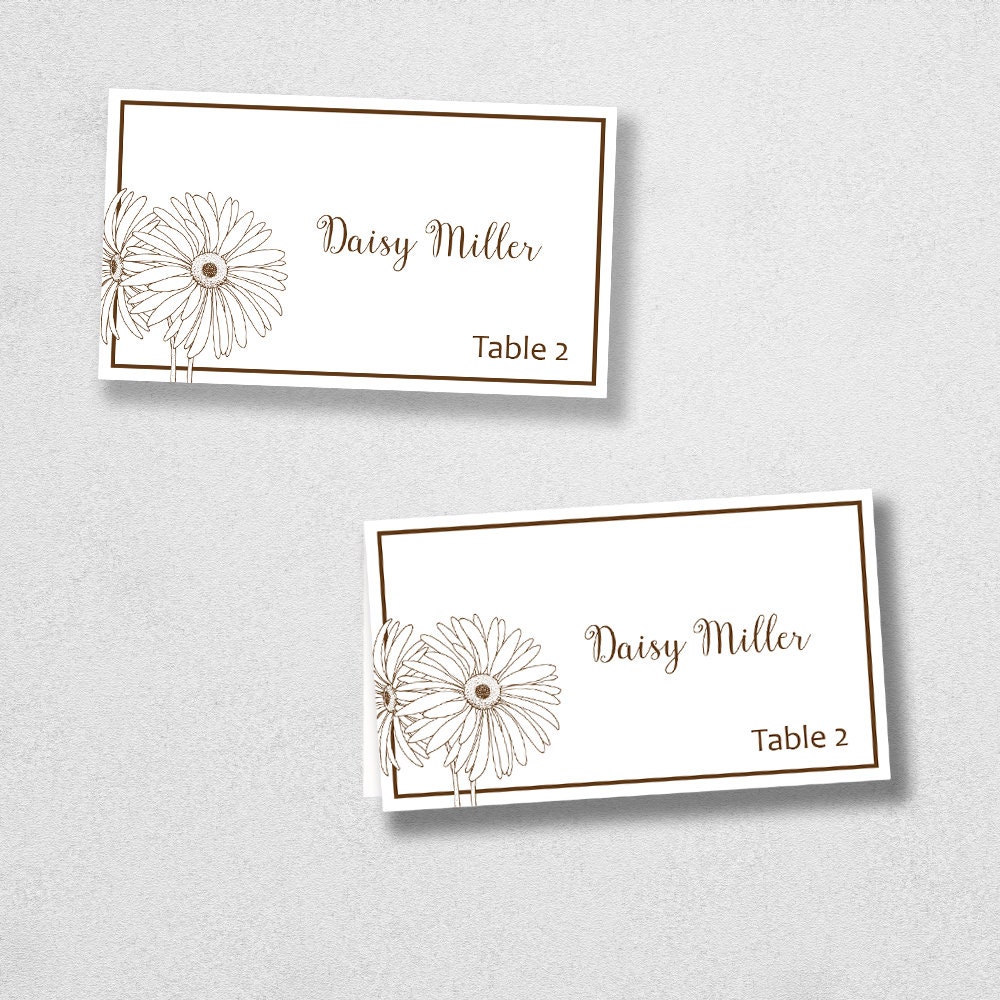 Avery Place Card Template INSTANT DOWNLOAD Escort Card