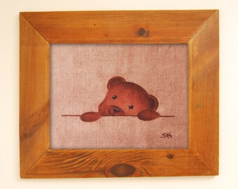 Motif ourson, illustration teddy bear sur textile pour création, patchwork, customisation, relooker, for baby shower