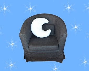 Moon Pillow Crochet Pattern - Nighttime Theme Crochet - Night Pillow Crochet Pattern - Winter Pillow - PDF Pattern - Crochet Moon Pattern