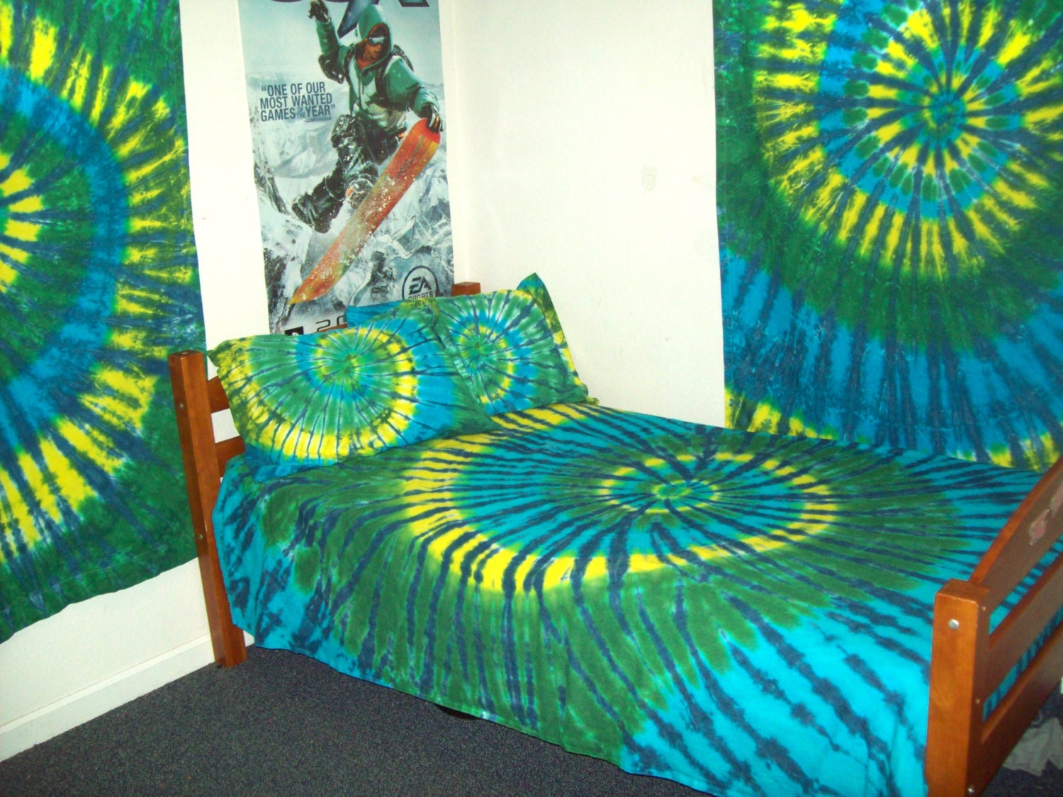 Tie Dye Blanket 66x78 Twin Cotton tie dye bedding tie dye