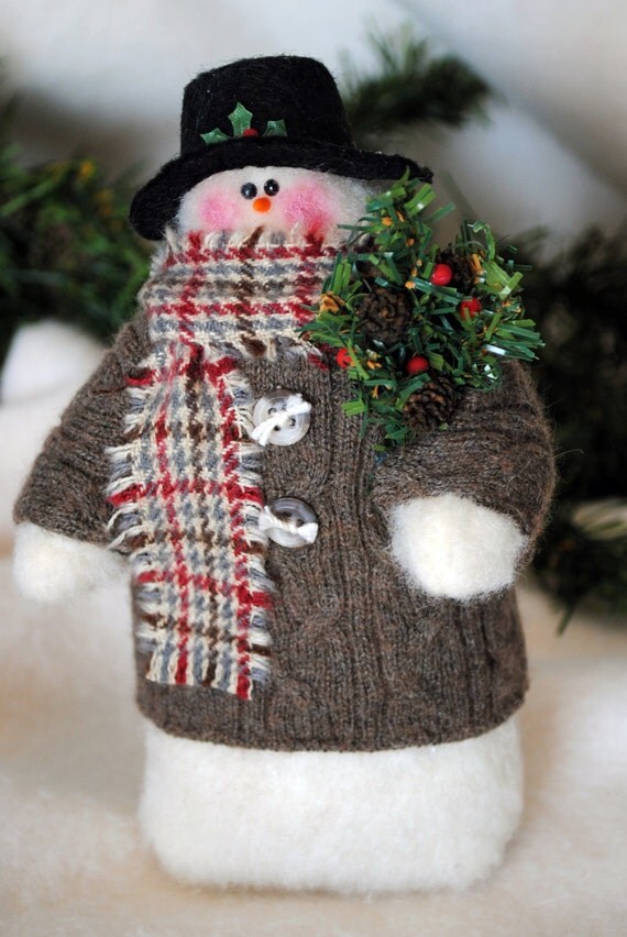 Snowman in a Sweater Coat