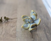 Rustic ring - succulent floral ring - succulent ring - rustic jewelry - eco friendly jewelry - woodland ring - eco fashion