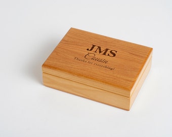 Groomsman Gift, Personalized Cigar Box, Custom Engraved Wedding, Anniversary Gift, Cigar Case, Wood Cigar Box, Corporate Gift, Best Man Gift