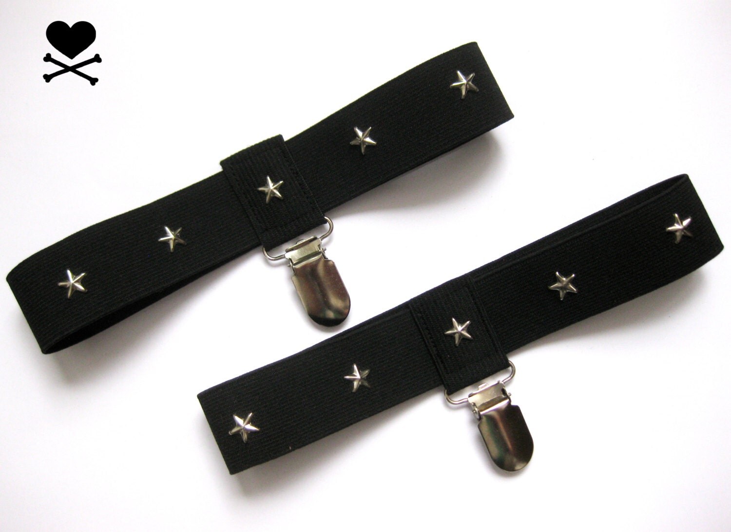 1 pair Sock garter harness stars