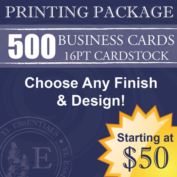 500 Young Living Business Cards Design & Printing