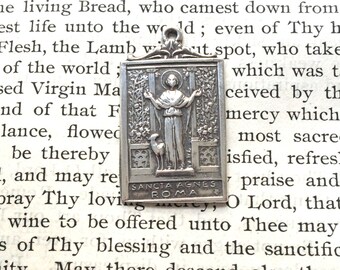 St. Agnes Medal - Bronze or Sterling Silver - Made in USA (M-1255)