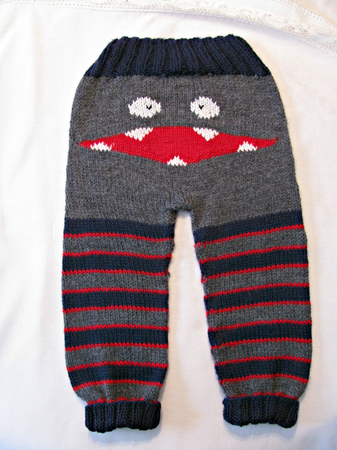 Knitted Monster Pants/ Baby Monster Pants