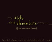 Digital Font | INSTANT DOWNLOAD |monmica fancy | single font file | Open Type Font (.otf)