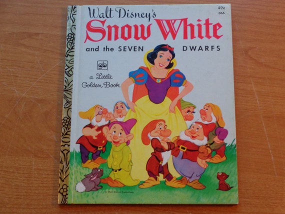 Vintage Little Golden Book Walt Disney's Snow White
