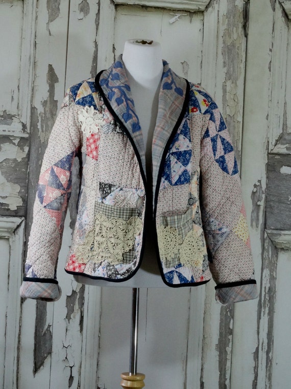 Jacket from Vintage Quilt Women's Quilted Blazer Jacket