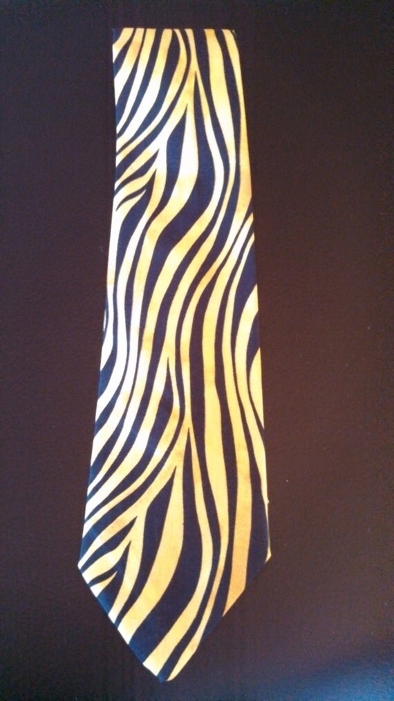 mens animal print tie