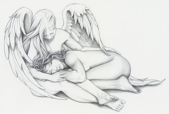 David beckham angel tattoo