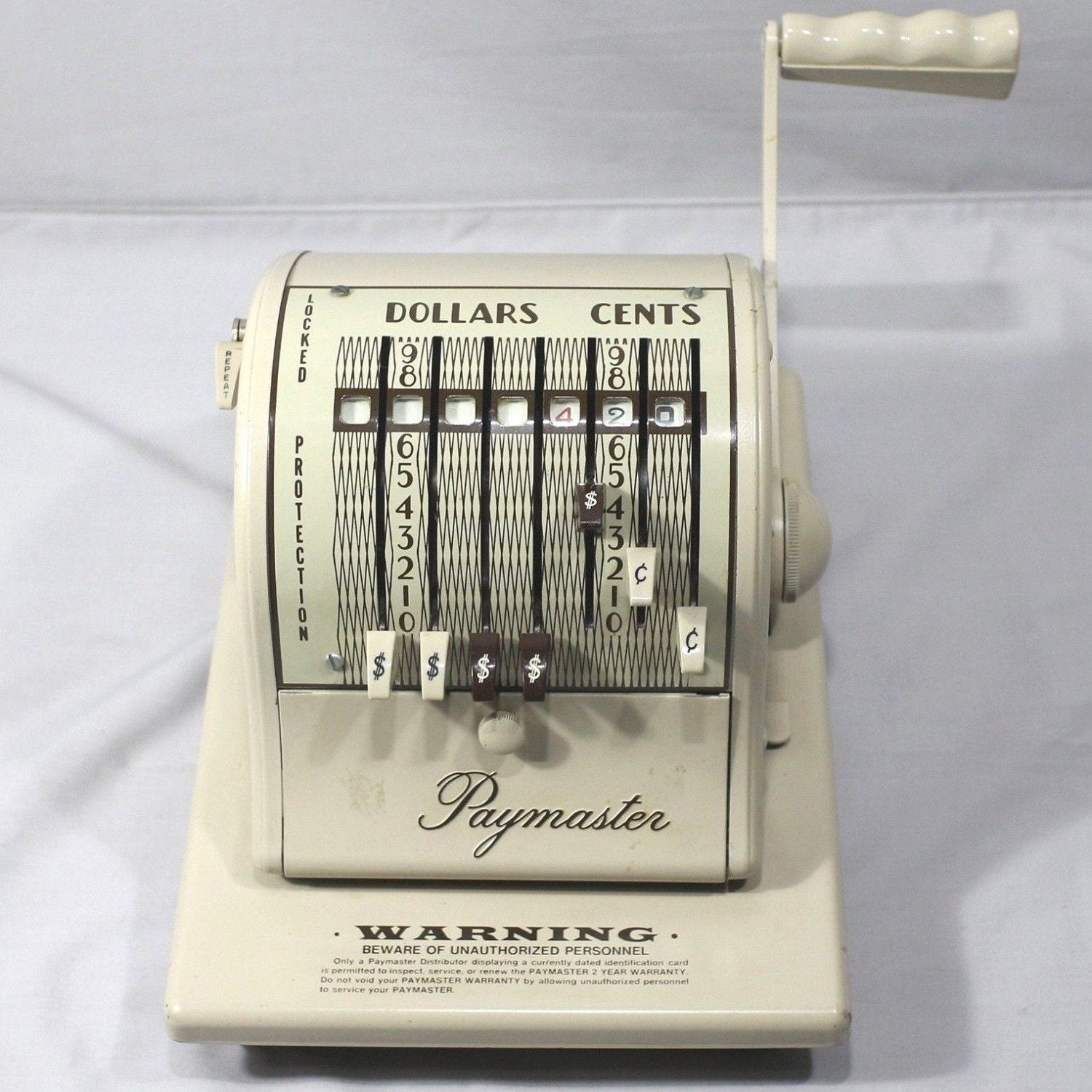 SALE Vintage Paymaster S1000 Check Writer/Embosser Mechanical