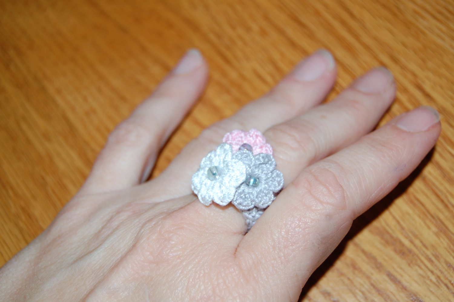 Crochet Flower Ring