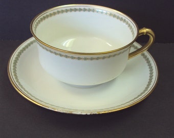 French Haviland Limoges Cup and Saucer