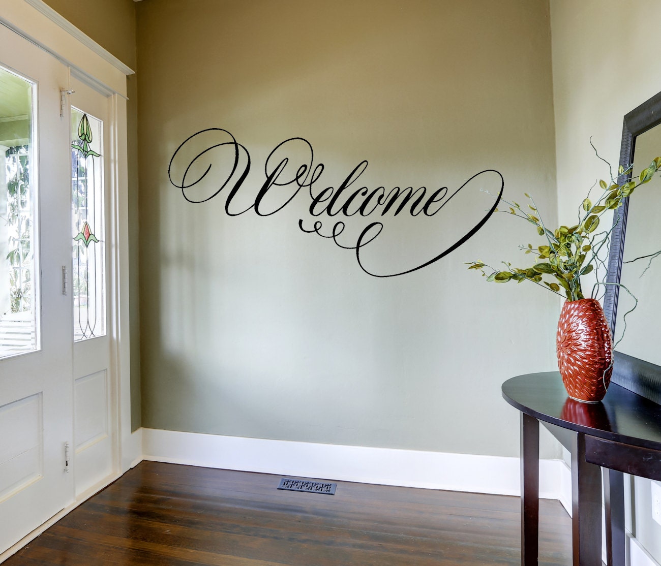 Welcome Wall Decal Home Decor Home and Living Vinyl Wall