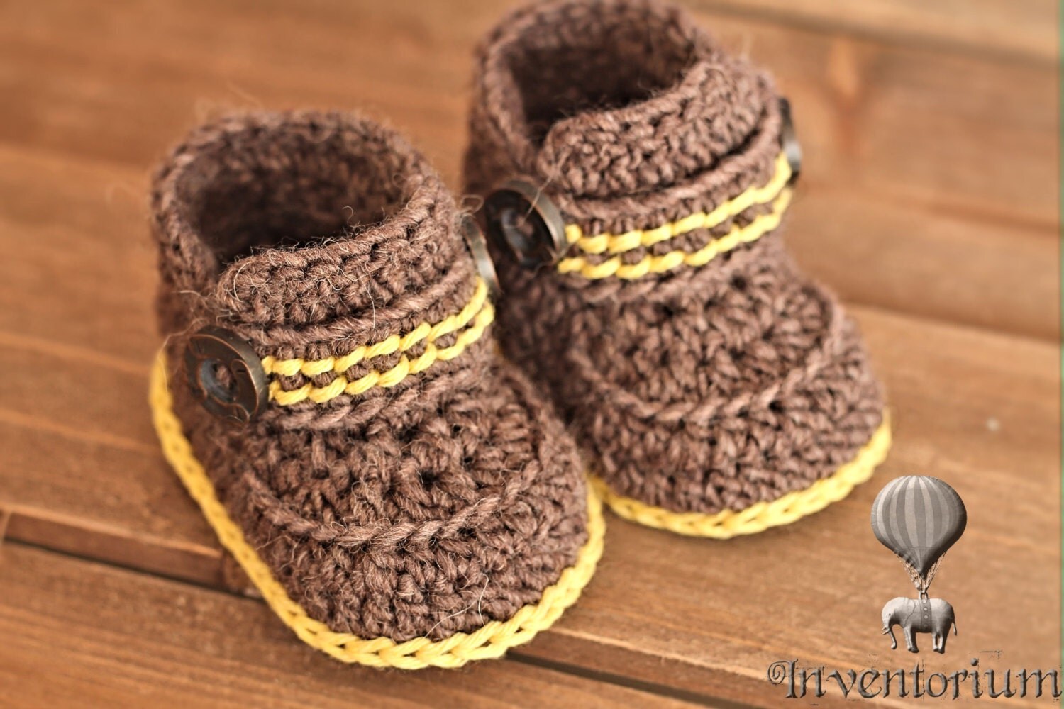 Crochet Pattern for Boys Boots Greko Boot Booties by Inventorium
