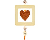 Love Heart Art 3D heart Picture - Heart Artwork - Valentine Gift - Hanging Heart Decoration - Copper Heart - Love Art - Heart Decor - Gift