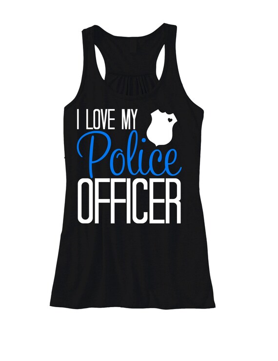 i love police t shirt