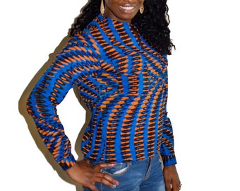 Popular items for african print blouse on Etsy
