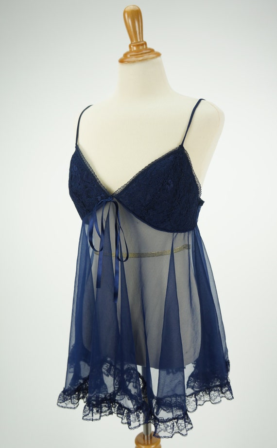 navy blue babydoll